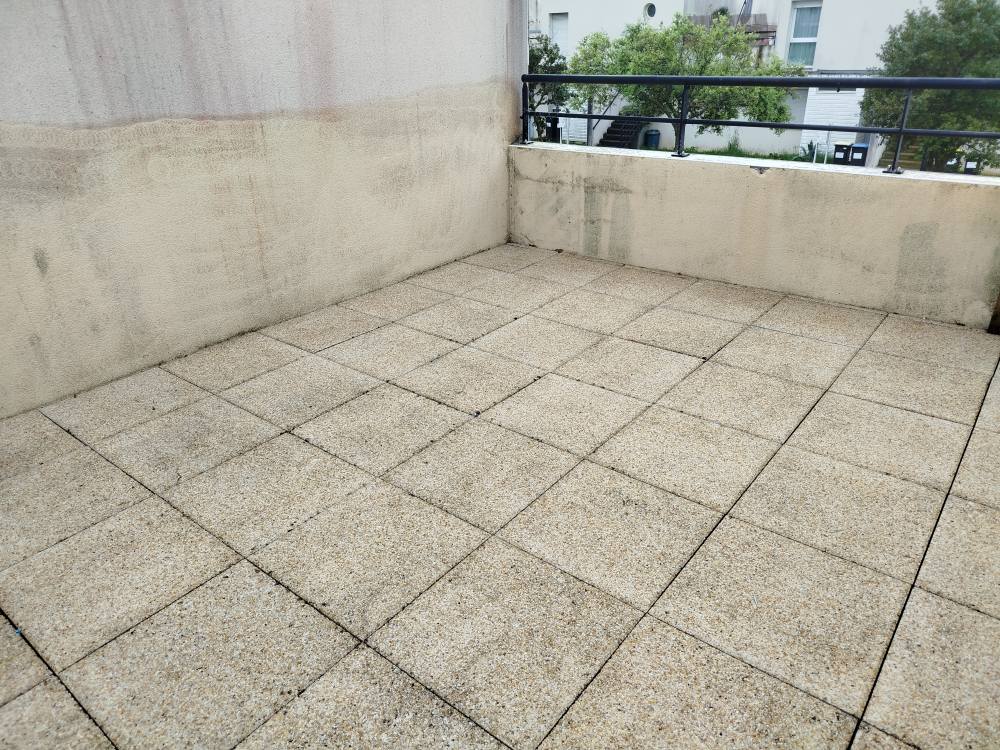 Terrasse après nettoyage haute pression LP.CLEANS — résultat net